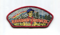 Rainbow Council 2026 NJ Scout with rainbow JSP red border Rainbow Council #702