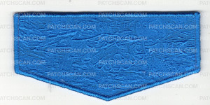 Patch Scan of Echockotee Lodge Night Sky (Ghosted Blue)