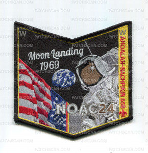 Patch Scan of Chickasaw Council Moon Landing NOAC 2024(Pocket)