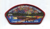Pathway to Adventure Council Camp Frank S. Betz 2026 CSP red metallic border Pathway to Adventure Council #