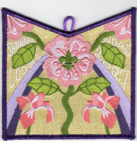 Shawnee Lodge 51 2027 NOAC pocket patch purple metallic border Greater St. Louis Area Council #312