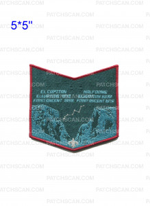 Patch Scan of Toloma NOAC 2024 pocket patch El Capitan Half Dome red border