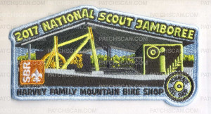 Patch Scan of Harvey Family Mountain Bike Shop SBR 2017 National Scout Jamboree