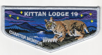 Kittan Lodge 19 Charter Member flap Twin Rivers Council #364