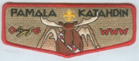 PAMOLA LODGE FLAP REGULAR RED BORDER Katahdin Area Council #216