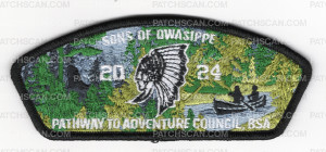 Patch Scan of Pathway to Adventure Council Sons of Owasippe 2024 CSP