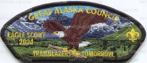 Patch Scan of 475095- Great Alaska Council 2024 Eagle Scout 