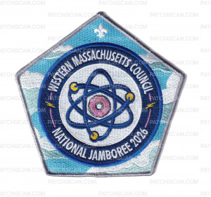 Patch Scan of WMC National Jamboree Contingent 2026(Center Doughnut-Silver)(Ghosted #)