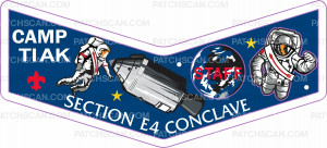 Patch Scan of E4 Conclave Staff Chevron (PO 103643)