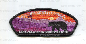 Patch Scan of Adventure West Council Ben Delatour Scout Ranch CSP 65 Years