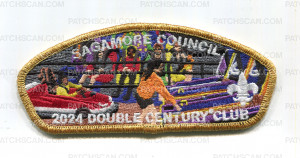 Patch Scan of Sagamore Council 2024 Double Century Club - Gold