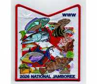 2026 National Jamboree Pocket Patch Red (PO 103946) Mobile Area Council #4