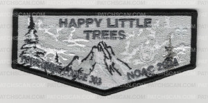 Patch Scan of Yowlumne 303 NOAC 2024 Happy Little Trees flap gray tones