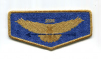 Colonneh Lodge Flap 2025 (Blue/Gold) - Gold Sam Houston Area Council #576