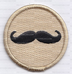 Patch Scan of Mustache Patrol Patch