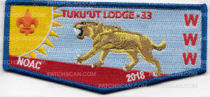 Patch Scan of Tuku'Ut Lodge 33 NOAC 2018 - pocket flap