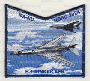 Patch Scan of Ma-Nu NOAC 2024 B-1 Tinker AFB pocket patch