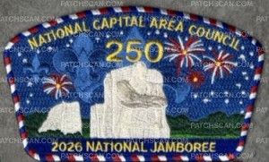 Patch Scan of National Capital Area Council 2026 National Jamboree Contingent Patch Set
