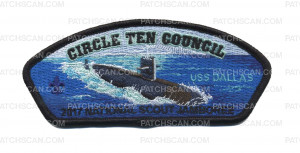 Patch Scan of Circle Ten Council- 2017 National Scout Jamboree- USS Dallas 