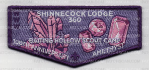 Patch Scan of SHINNECOCK 100TH ANNIVERSARY FLAP