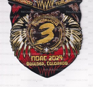 Patch Scan of NAWAKWA LODGE NOAC 2024 FLAP & POCKET SET