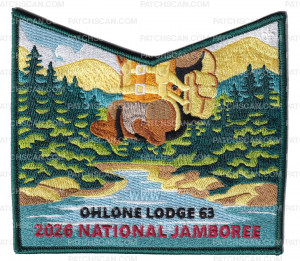 Patch Scan of Ohlone Lodge 63 2026 NJ pocket patch green border