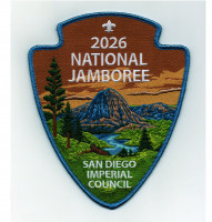 2026 National Jamboree Back Patch (PO 103168) San Diego-Imperial Council #49