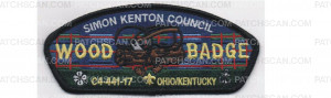 Patch Scan of Wood Badge Two beads (PO 86925)