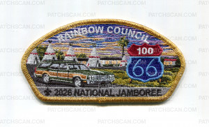Patch Scan of Rainbow Council 2026 NJ station wagon JSP gold met bdr
