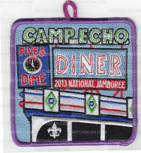 Patch Scan of X167694A CAMP ECHO DINER 2013 NATIONAL JAMBOREE