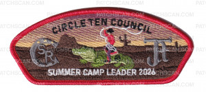 Patch Scan of Circle Ten Council Summer Camp 2026 Leader CSP