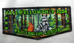 Patch Scan of Pellissippi Lodge 230 Fall Fellowship 2024 flap