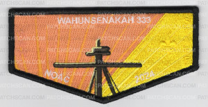 Patch Scan of Wahunsenakah 333 NOAC 2024 Staff flap black border