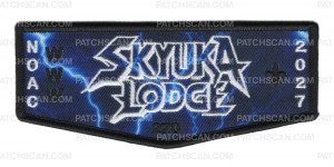 Patch Scan of Skyuka Lodge 2027 NOAC Fundraiser (Outline Logo Flap)