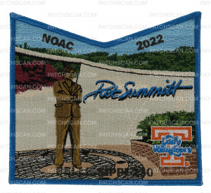 Patch Scan of Pellissippi 230 NOAC 2022 pocket patch blue border