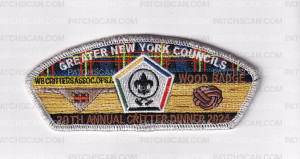 Patch Scan of GNYC WOOD BADGE 29th ANNUAL CRITTER DINNER 2024