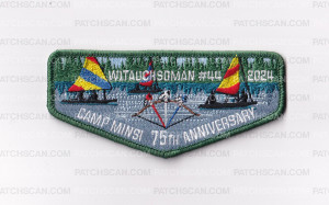 Patch Scan of Minsi Trails Council Camp Minsi 75th Flap