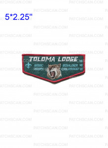 Patch Scan of Toloma Lodge NOAC 2024 flap red border