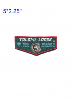 Toloma Lodge NOAC 2024 flap red border Greater Yosemite Council #59