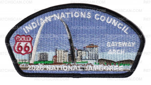 Patch Scan of Indian Nations Council Rt 66 JSP Gateway Arch