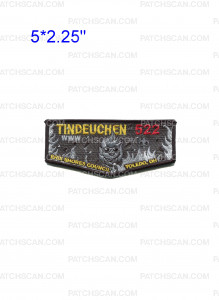 Patch Scan of Tindeuchen 522 Flame Flap (Gray)