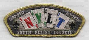 Patch Scan of SPC CAMP POST NYLT CSP METALLIC GOLD BORDER