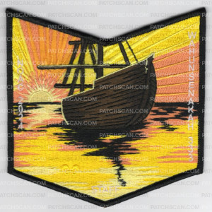 Patch Scan of Wahunsenakah 333 NOAC 2024 Staff pocket patch black border