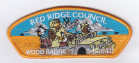 X169566A RED RIDGE COUNCIL WOOD BADGE (fake csp safari) ClassB	