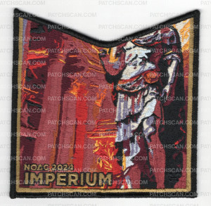 Patch Scan of Bucktail Council NOAC 2024 Imperium Pocket Piece