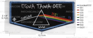 Patch Scan of EGWA CONCLAVE 2025 RAINBOW FLAP