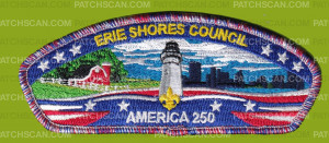 Patch Scan of Erie Shores Council America 250 CSP