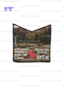 Patch Scan of Buffalo Mountain Lodge NOAC 2024 Mount Princeton pocket patch