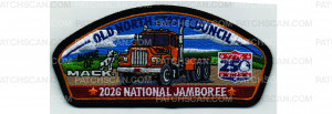 Patch Scan of 2026 National Jamboree CSP Mack Trucks Orange (PO 103907)