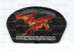 Patch Scan of Dan Beard Council 2026 Jamboree (CSP/Dragon) Shadow